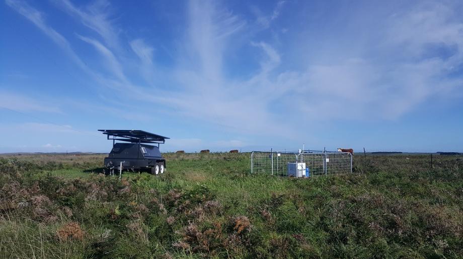 Energy's solar-powered remote power supply trailer.