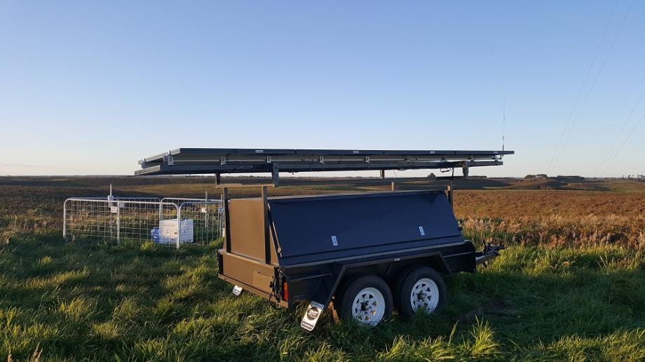Energy's solar-powered remote power supply trailer.