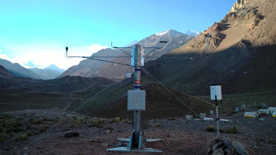 SRA System from NRG Systems at Camp Confluencia.