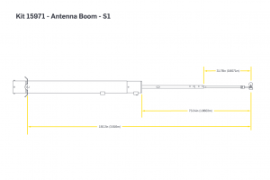 Mounting Boom | Antenna, S1/WindSensor