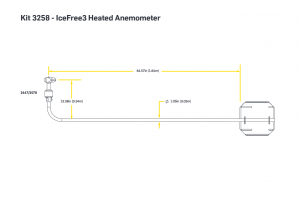 Mounting Boom | 1.93M (76"), Tubular, IF3