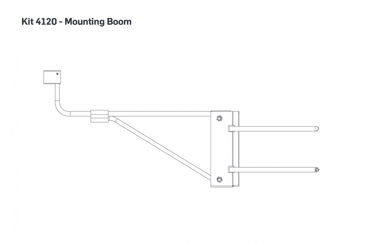 Mounting Boom | .52m (20.5"), Tubular, Iridium Antenna