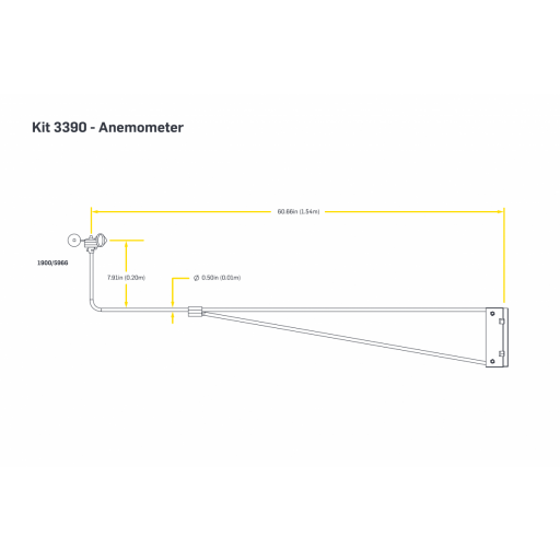 View Support Resources for Mounting Boom | 1.53m (60.5"), Tubular - Solar