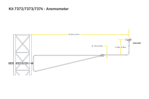 Mounting Boom | 2.4m (95"), Lattice